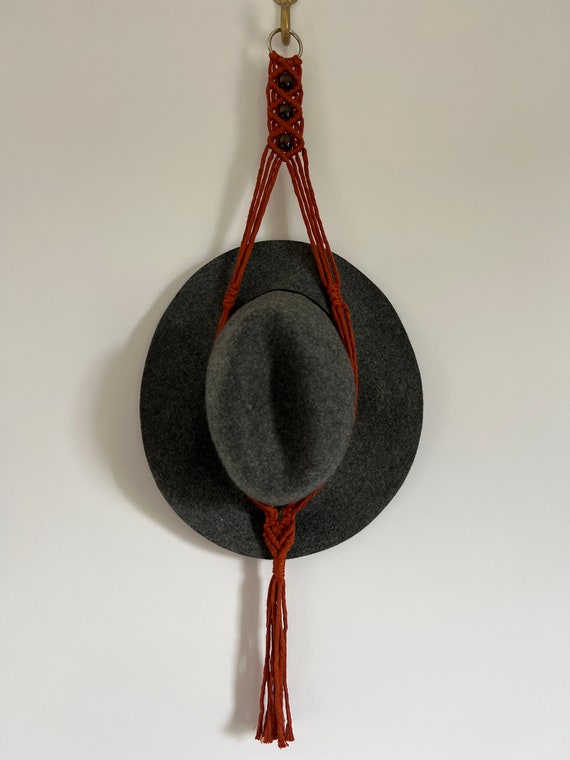 Boho Hat Hanger - Burnt Orange