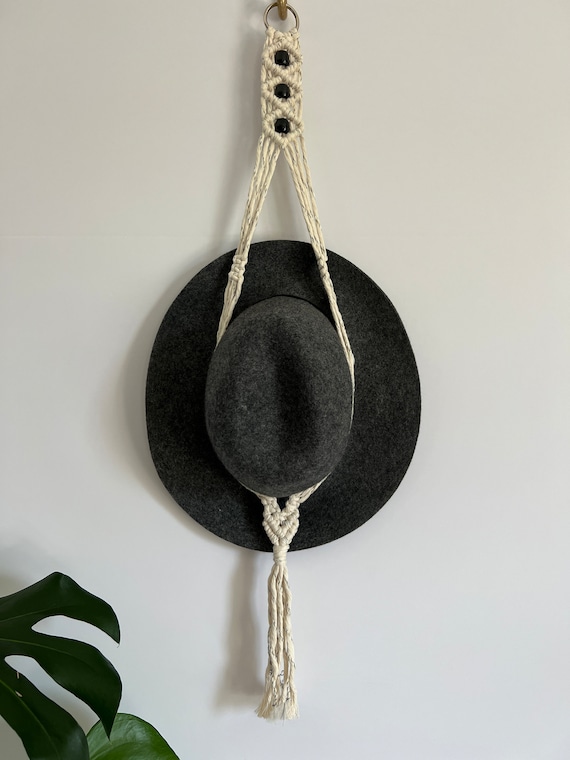 Boho Hat Hanger - Black & White