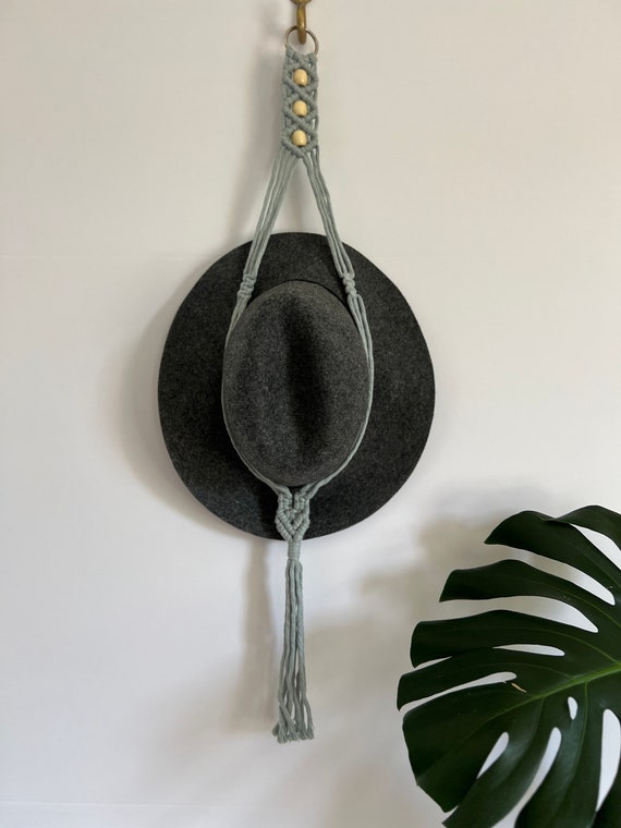 Boho Hat Hanger - Light Blue
