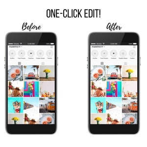 5 Vibrant Mobile Lightroom Presets, Bright, Airy, Crisp, Moody Instagram Filters, Instagram Theme, Lightroom Mobile Preset Lifestyle Blogger image 2