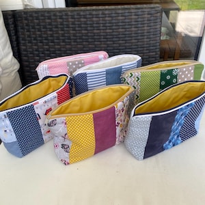 Patchwork Federmäppchen, Kosmetiktasche