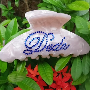Personalized Hair Claw, Hair Clips, Hair Barrettes, diamont Hair Claw, Hair accessories, Custom name Hair clips, best gift