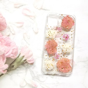 Estuche de flores secas prensadas, transparente, para iPhone 6s, 7, 8 Plus, X, XR, XS, 11, 12, 13, 14, 15, 16 Pro Max, el mejor regalo.