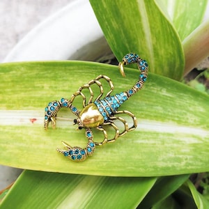 Scorpion brooch, scorpions brooch, diamond brooch, rhinestone brooch,cute brooch,personalized brooch, fashionable popular jewelry,best gifts