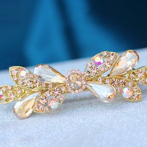 Personalized Hair Claw, Hair Clips, Hair Barrettes, diamont Hair Claw, Hair accessories, Crystal Hair clips, Gift for mom