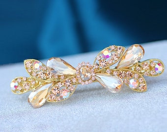 Personalized Hair Claw, Hair Clips, Hair Barrettes, diamont Hair Claw, Hair accessories, Crystal Hair clips, Gift for mom