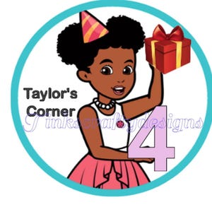 Customized Gracie&#39;s Corner inspired cake topper