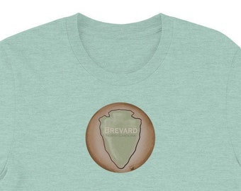 Brevard NC Arrowhead Short-Sleeve Unisex T-Shirt by Skippybee