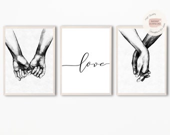 Couple Holding Hands Etsy