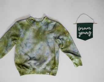 Custom Hand-Dyed Kids' Crew Neck Sweatshirt // Tie Dye Sweatshirt