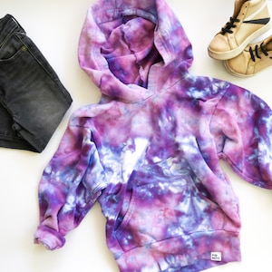 Custom Hand-Dyed Kids' Pullover Hoodie // Tie Dye Hoodie