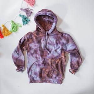 Felpa con cappuccio per adulti personalizzata tinta a mano // felpa tie-dye