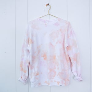 CUSTOM Cloud-Dyed Adult Crew Neck Sweatshirt // tie-dye sweatshirt