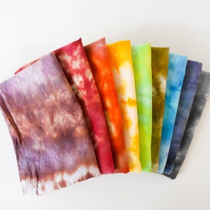 tie dye bandana, scarf, dog scarf, headband scarf, hand-dyed bandana