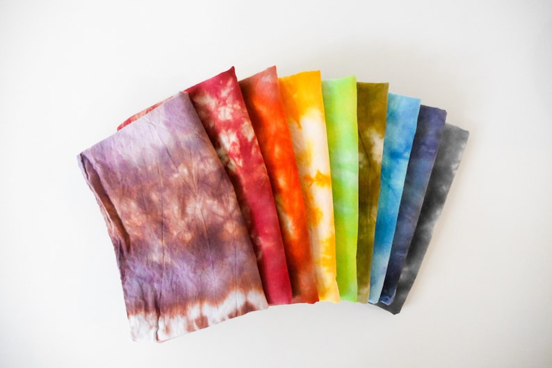 tie dye bandana, scarf, dog scarf, headband scarf, hand-dyed bandana