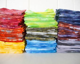 PACK OF 10 Tie-Dyed Bandanas // scarf // headband