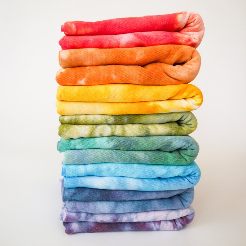 Custom Hand-Dyed Turkish Cotton Towels Tie-dye Beach towels Tie-dye Bath towels Tie-dye Peshtemal image 3