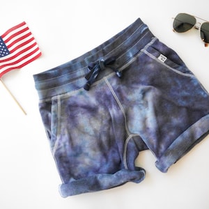 Custom Hand-Dyed Adult French Terry Lounge Shorts // Unisex Shorts