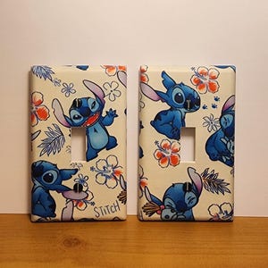 Handcrafted Disney's Lilo & STITCH Movie Light Switch Cover Wallplate