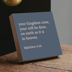 Custom Quote Print - 4&quot; or 6&quot; Photo Block - Christian Wall Art - Personalized Quote Wall Art, Custom Print, Custom Wall Art, Sign custom