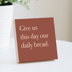Custom Quote Print - 4&quot; or 6&quot; Photo Block - Christian Wall Art - Personalized Quote Wall Art, Custom Print, Custom Wall Art, Sign custom