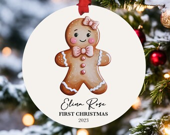 Gepersonaliseerde peperkoek kerstornament - aangepaste naam Gingerbread - Gingerbread Boy - Ornament Gingerbread Man - Gingerbread Decor