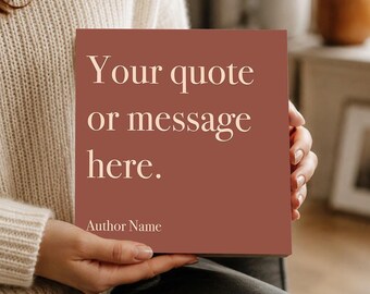 Custom Quote Photo Block - Wooden Photo Block - Custom Quote Sign, Custom Poem Print, Custom Framed Quote