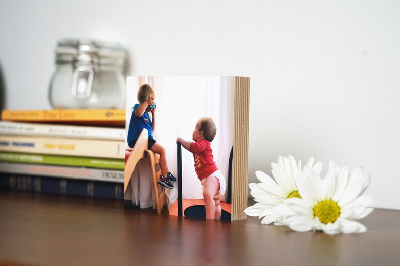 Personalized Valentines Gift For Him Gifts For Boyfriend Valentines Day Printed Valentine/'s Gift 4 or 6 Magnetic Wood Photo Block