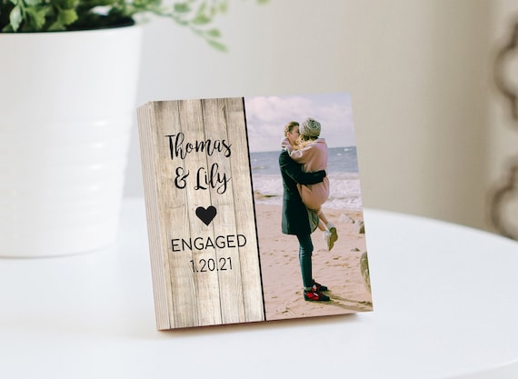 Personalized Engagement Gifts for Couple, Let the Adventure Begin Sign Custom  Engagement Picture Frame Mountain Engagement Gift Wedding Gift - Etsy