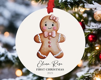 Personalized Gingerbread Christmas ornament - Custom name Gingerbread - Gingerbread Boy - Gingerbread Man Ornament - Gingerbread Decor