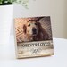 Personalized Pet Memorial Printed 4' or 6' - Wood Photo Block - Dog Loss Gift - Dog Memorial Frame - Pet Loss Gift Dog - Pet Memorial 