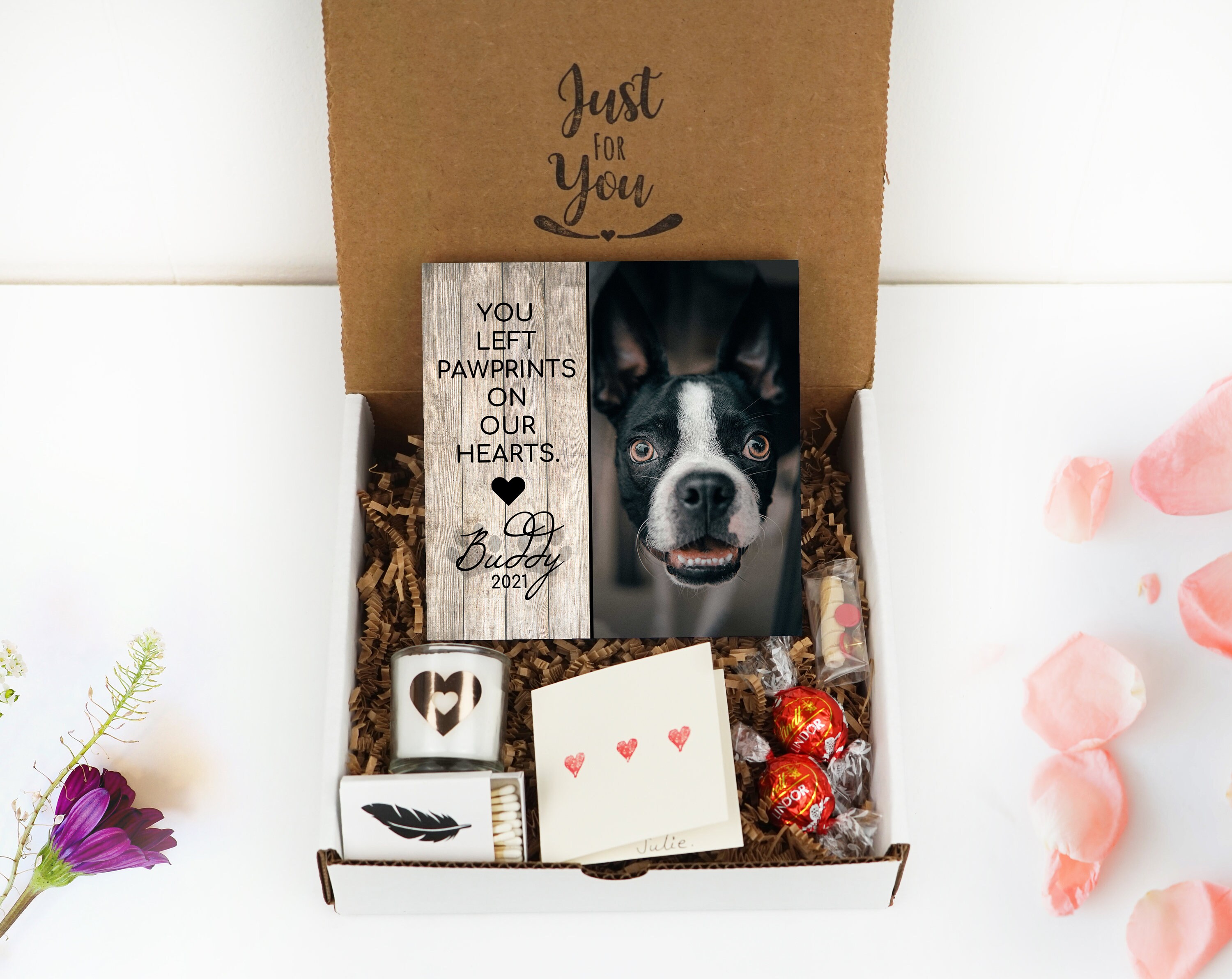 Personalized Pet Sympathy Gift Box Memorial Frame 4 or Etsy