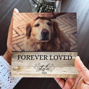 Personalized Pet Memorial Printed 4" or 6" - Wood Photo Block - Dog Loss Gift - Dog Memorial Gift - Pet Loss Gift Dog - Pet Memorial Gift image 11