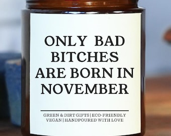 November Birthday candle - Scorpio Sagittarius Gifts - Funny Candle - Unique birthday gift for friend - Astrology Zodiac Star Sign Candle