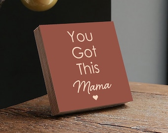 New Mom and Baby Gift Box - Photo Block 4" or 6" - Gift for Women After Birth, Post Pregnancy Gift Basket, Mom to be Self Care Package