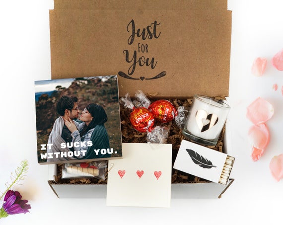 Scatola regalo di San Valentino per boyfriend Gift Box Photo Block