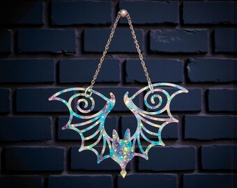 Gothic Bat Wall Decor | Laser Cut Wooden Halloween Hanging | Spooky Home Accent 19