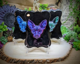 Mystic Shpynx Cat / wall hanging/ witchy decor/ Halloween