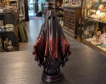 Ghost Figurine 1 – Spooky Gothic Halloween Decor – Cute Ghost Statue – Shelf Decor – Haunted Home Accent