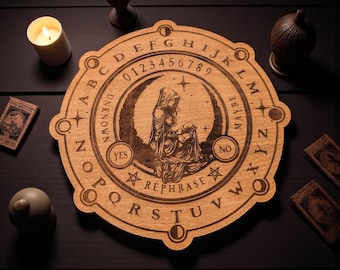 Crescent Moon Witch Pendulum Board divination