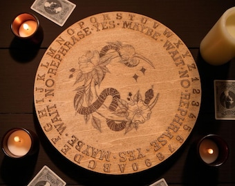 Serpent Crescent Moon Pendulum Board divination