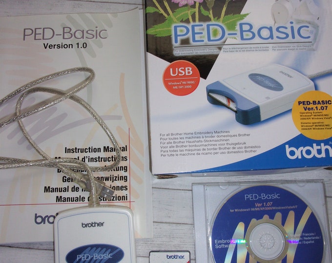 Brother PED Basic Embroidery Card Writer Box Transfer Design 4M Blank