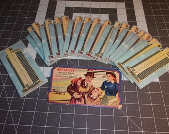 1950 - 1960's VINTAGE 21 Pieces Needle Books with Original Hand Sewing Needles Nickel Plated Rust Proof Original Packaging