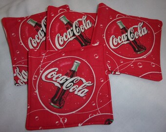 Reduced 4 Coke coasters with vintage pictures Reduced 4 Coke coasters with vintage pictures