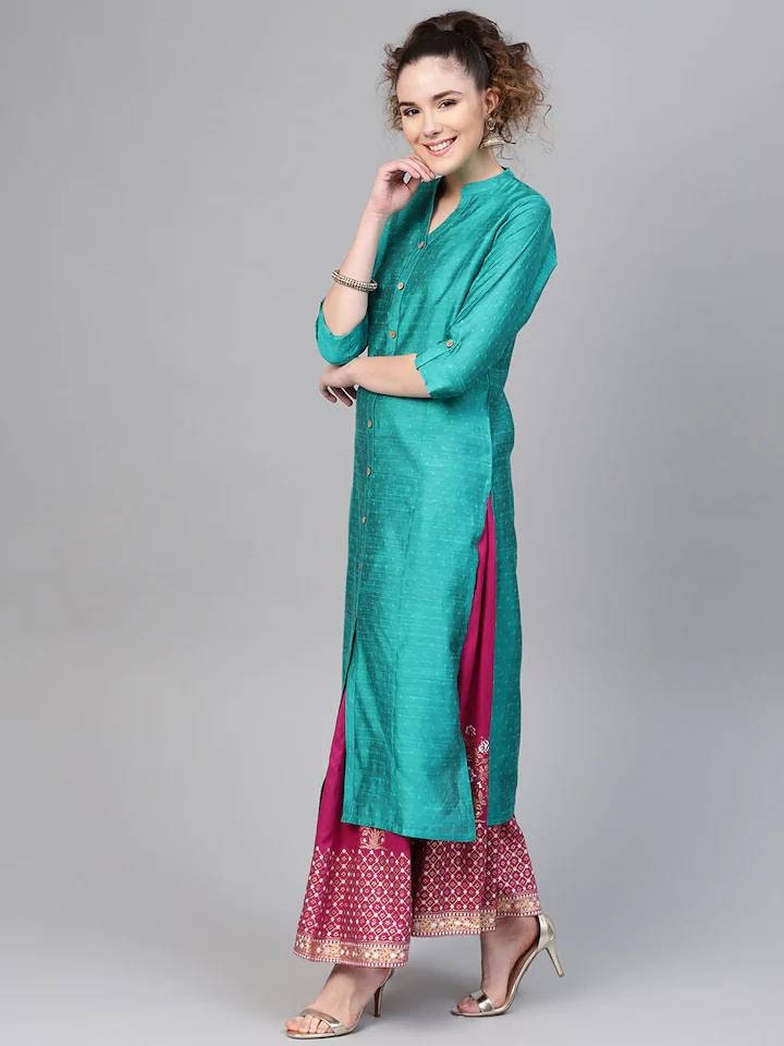 Kurta skirt top set party wear