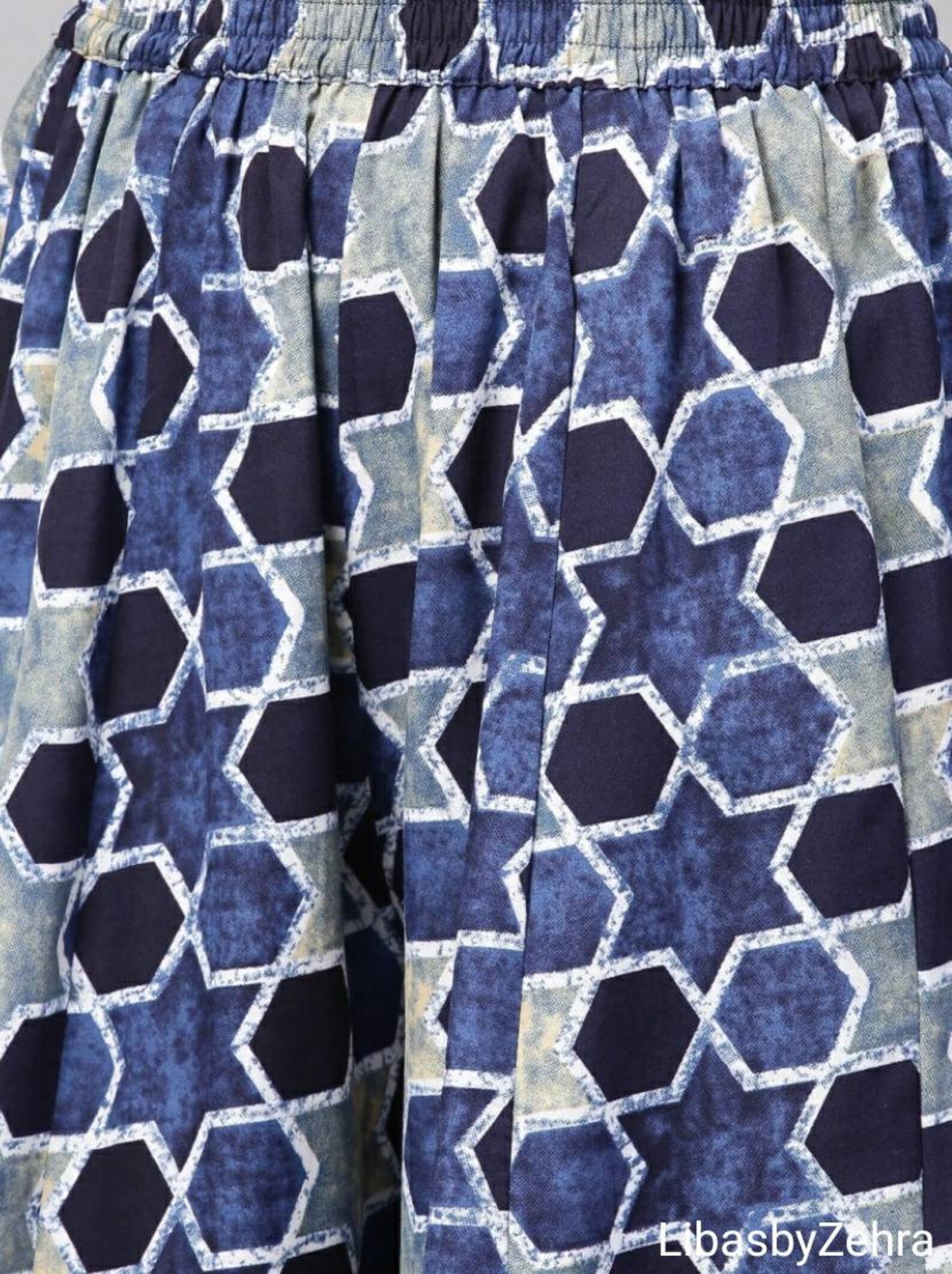 Women Navy Blue Solid Kurta