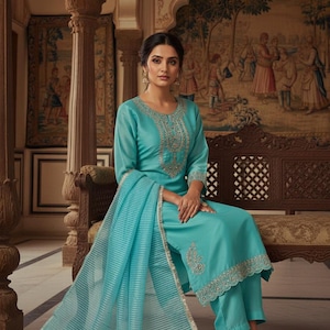 aqua blue indian dress Aqua Blue Indian Wedding Dress