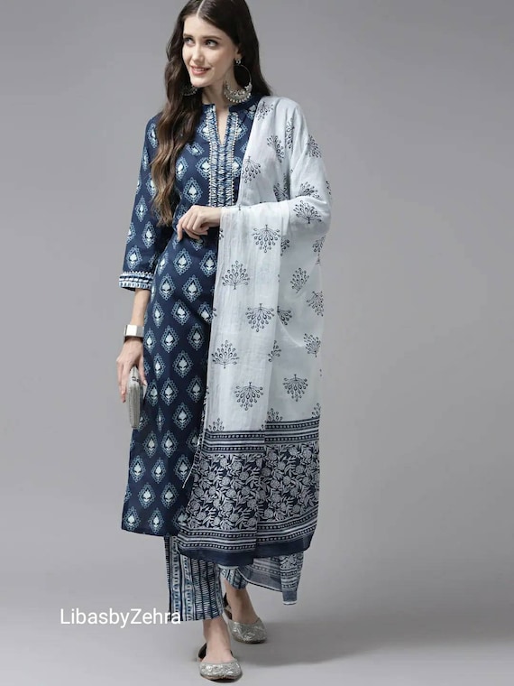 cotton kurta with palazzo