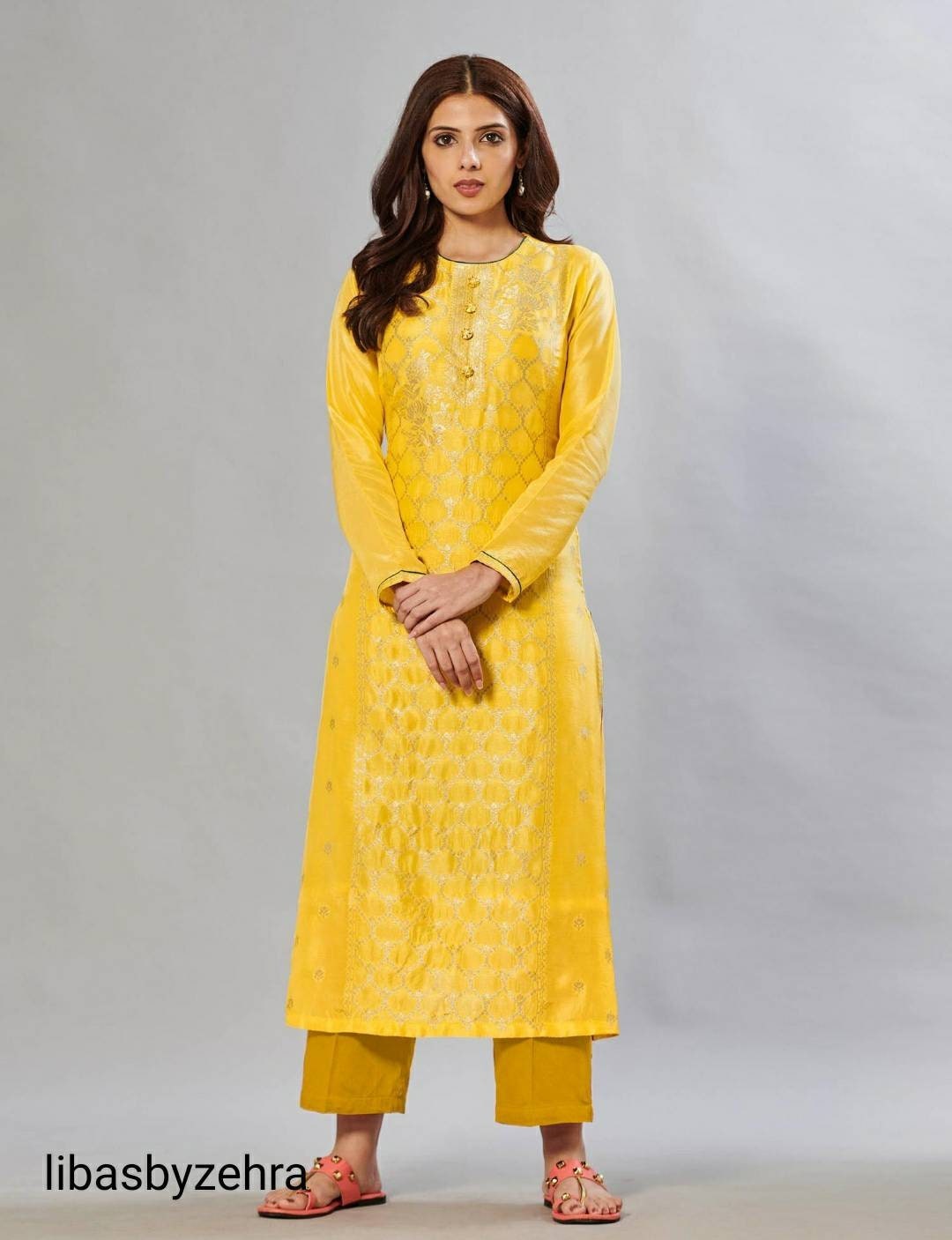 Latest #Yellow Dresses Designs For Girls||#Yellow #Kurti Designs 2020||Yellow  Colour Dress Designs - YouTube