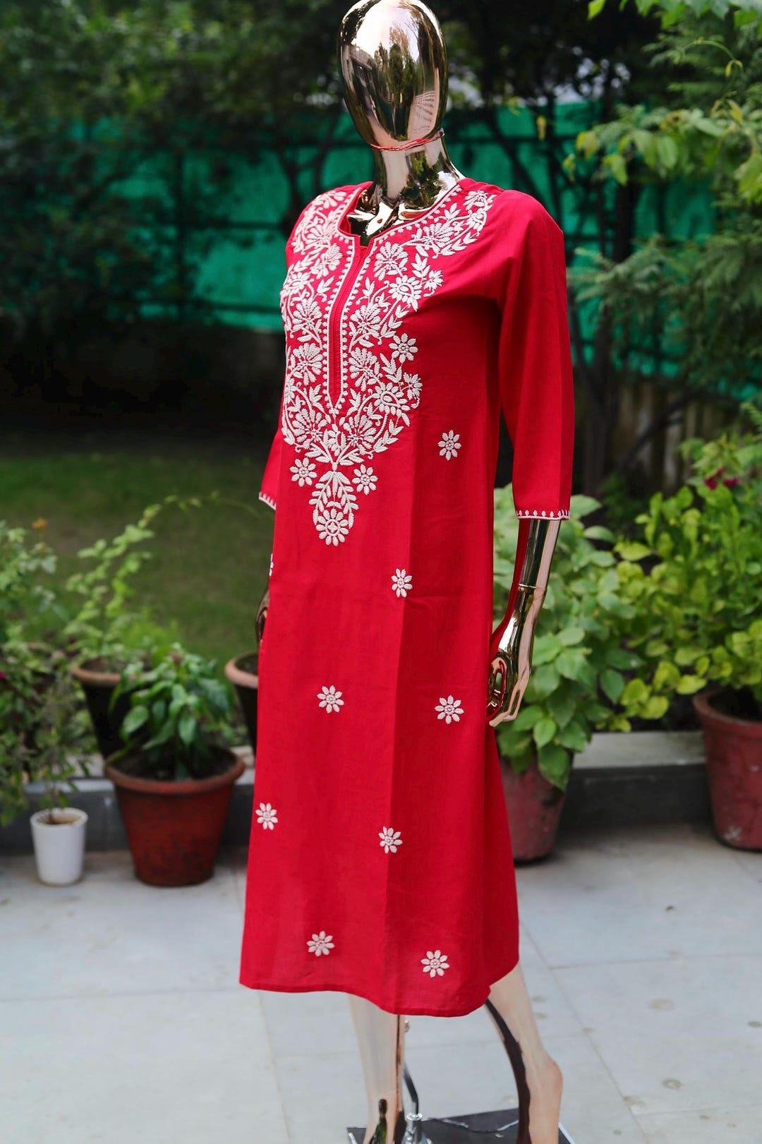 Pure Cotton Kurta for Women Indian Ethnic Wear Indian Dress — free download